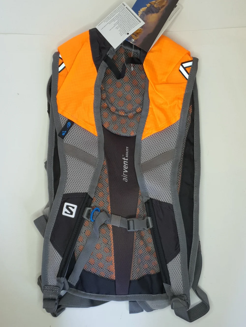Salomon Black and Orange Sport Backpack